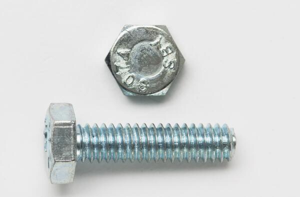 14X34HBG2ZJ 1/4-20 X 3/4 HEX TAP BOLT GRADE 2 ZINC PLATED (FULLY THREADED)